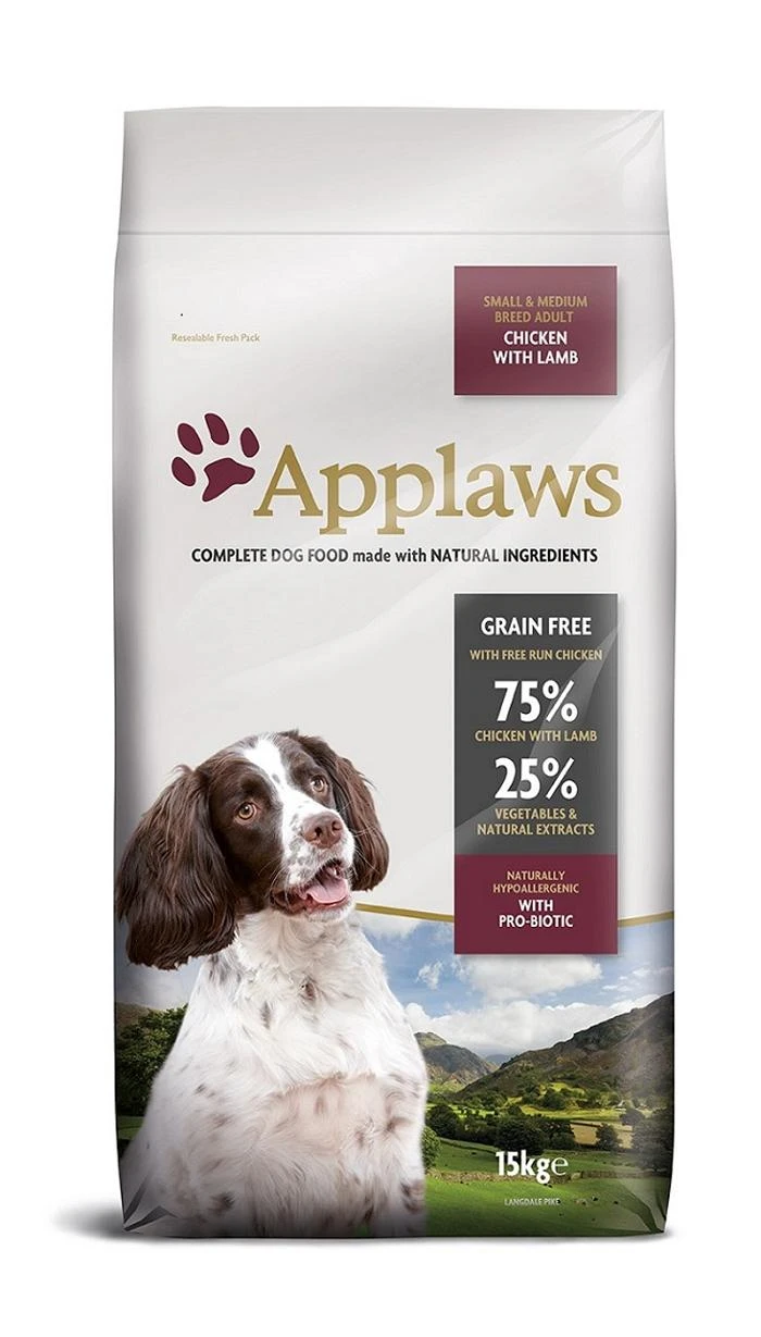 Applaws Chicken & Lamb Small & Medium Adult Dog Food - 15kg 3 Applaws Chicken & Lamb Small & Medium Adult Dog Food - 15kg