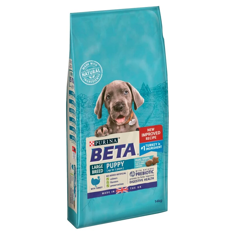 BETA Puppy Large Breed Turkey Dry Dog Food - 14kg 4 BETA Puppy Large Breed Turkey Dry Dog Food - 14kg - Image 2