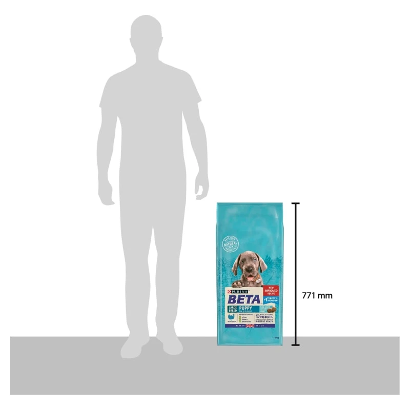 BETA Puppy Large Breed Turkey Dry Dog Food - 14kg 7 BETA Puppy Large Breed Turkey Dry Dog Food - 14kg - Image 5