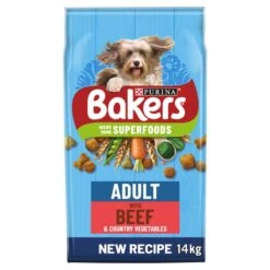 Bakers Complete Beef & Veg Dry Dog Food - 14kg