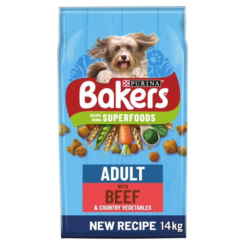 Bakers Complete Beef & Veg Dry Dog Food - 14kg 3 Bakers Complete Beef & Veg Dry Dog Food - 14kg