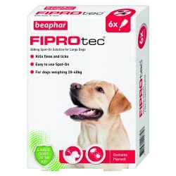 Beaphar FIPROtec Spot-On For Large Dogs Flea Treatment - 6 Pipettes 3 Beaphar FIPROtec Spot-On For Large Dogs Flea Treatment - 6 Pipettes