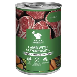 Billy + Margot Adult Lamb & Superfoods Wet Dog Food Cans - 12 X 395g