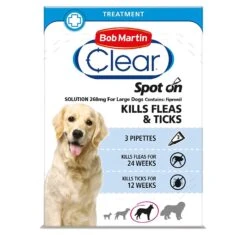 Bob Martin Flea & Ticks Clear Spot On Large Dog (20-40 Kg) - 3 Pack