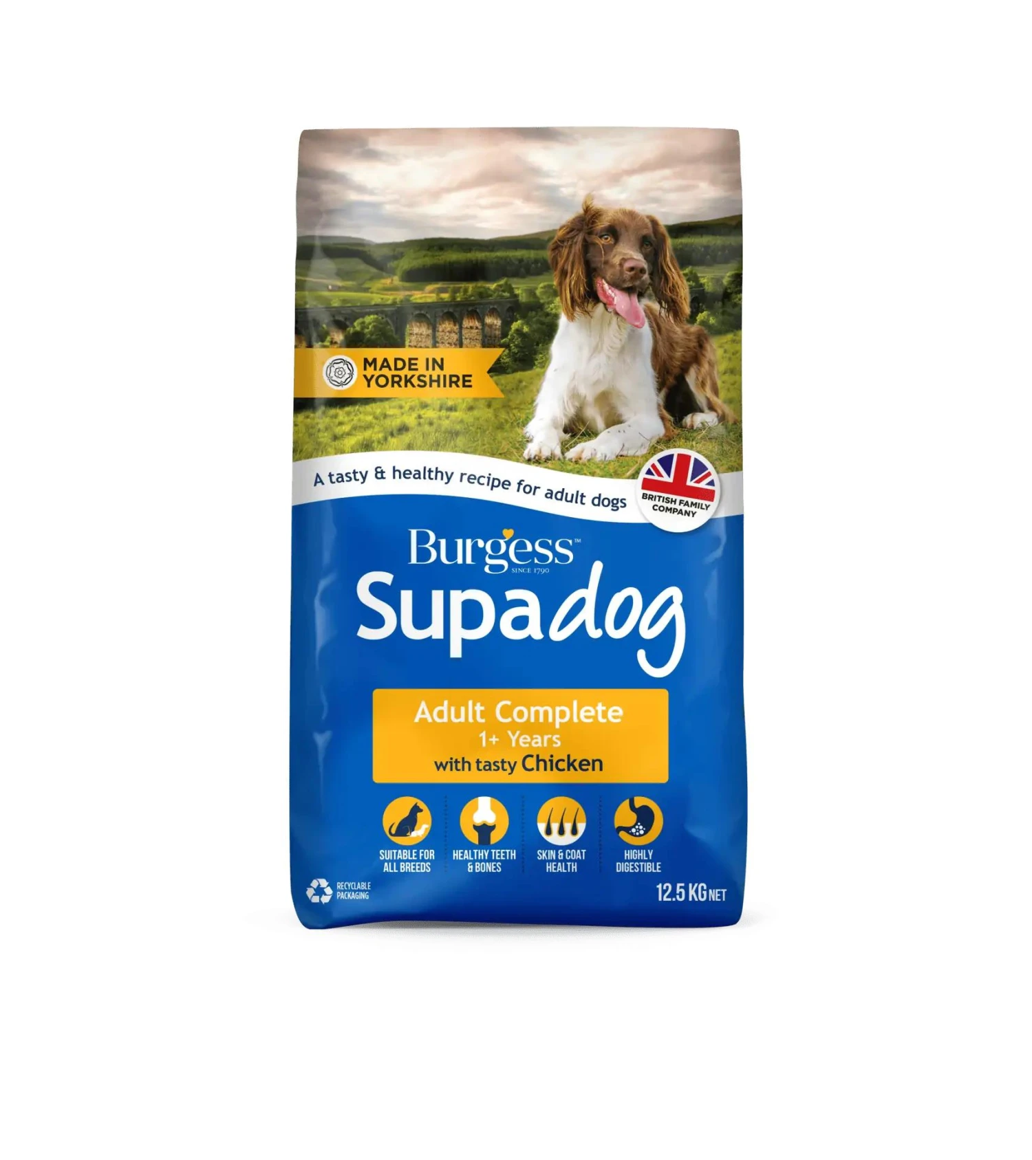 Burgess Supadog Adult Chicken Dry Dog Food - 12.5kg 3 Burgess Supadog Adult Chicken Dry Dog Food - 12.5kg