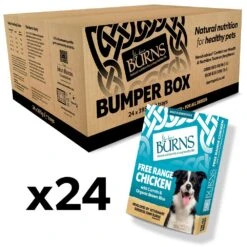 Burns Chicken Bumper Box Wet Dog Food Trays- 24 X 395g