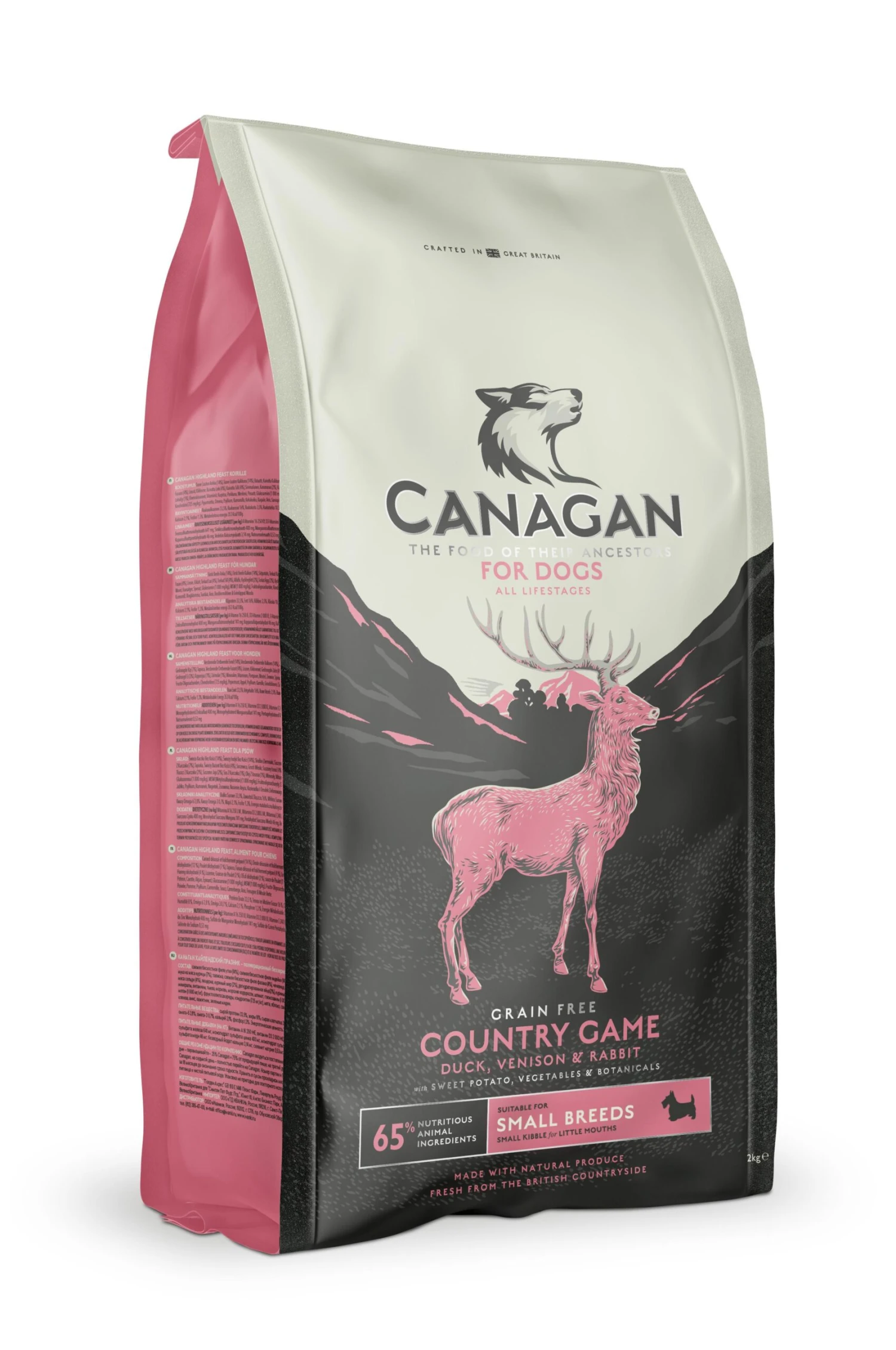 Canagan Small Breed Country Game Dry Dog Food - 2kg 3 Canagan Small Breed Country Game Dry Dog Food - 2kg