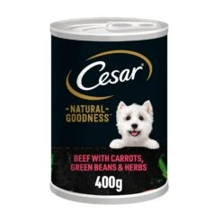 Cesar Natural Goodness Beef In Loaf Wet Dog Food Tins - 6 X 400g