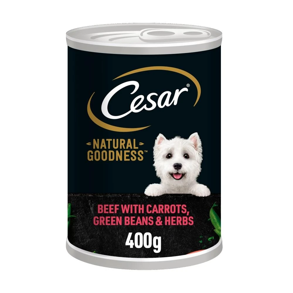 Cesar Natural Goodness Beef In Loaf Wet Dog Food Tins - 6 X 400g 3 Cesar Natural Goodness Beef In Loaf Wet Dog Food Tins - 6 X 400g
