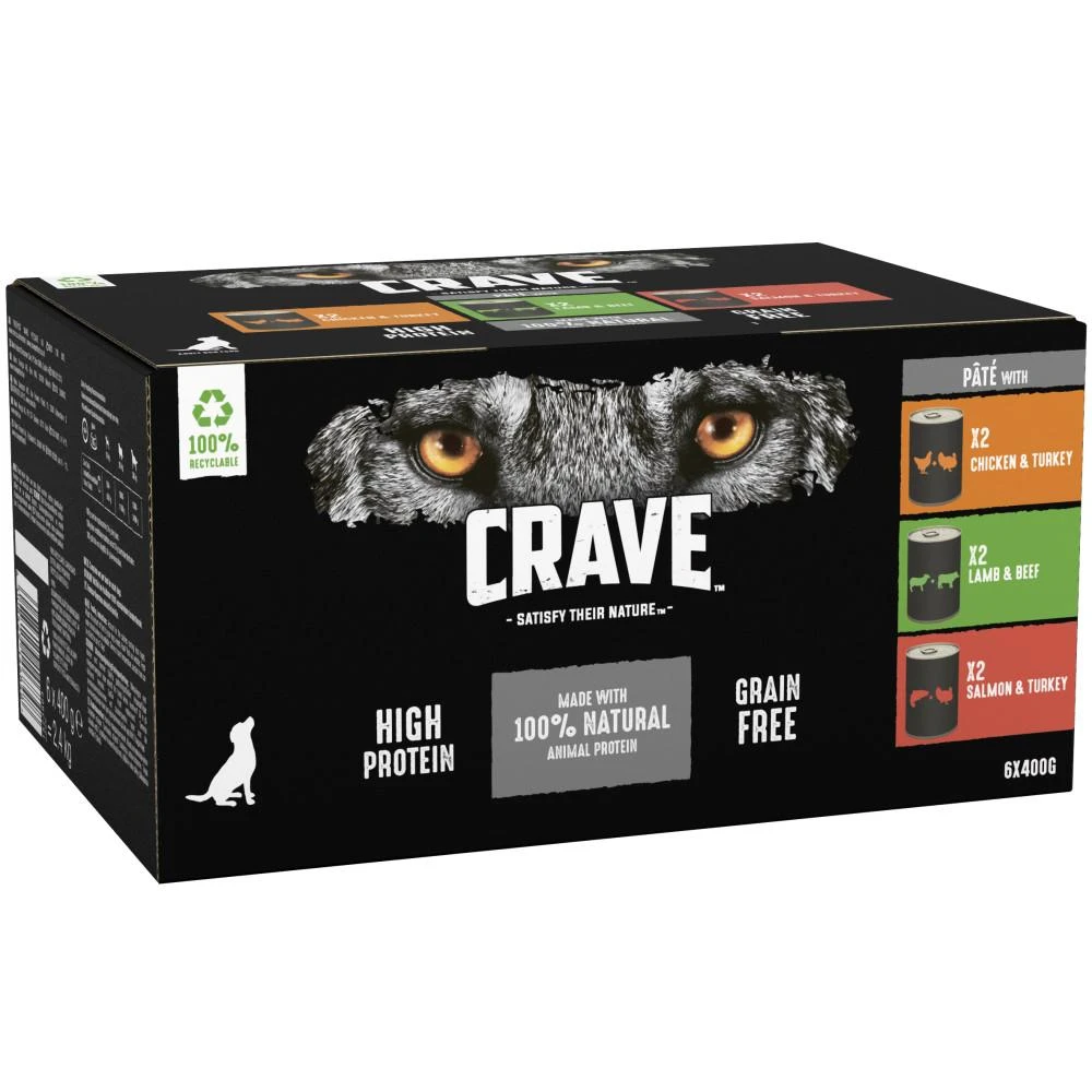 Crave Grain Free Adult Wet Dog Food Cans In Pate - 6 X 400g 5 Crave Grain Free Adult Wet Dog Food Cans In Pate - 6 X 400g - Image 3
