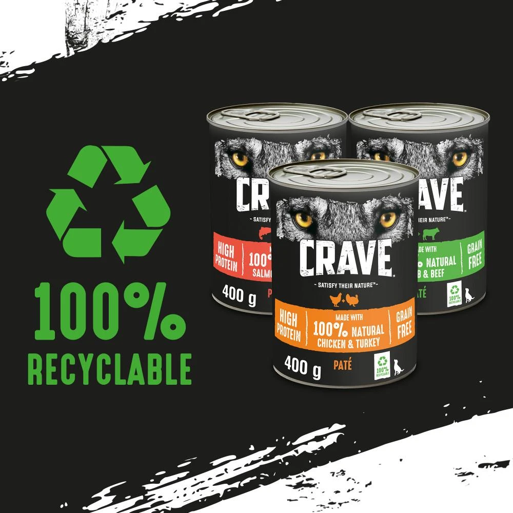 Crave Grain Free Adult Wet Dog Food Cans In Pate - 6 X 400g 8 Crave Grain Free Adult Wet Dog Food Cans In Pate - 6 X 400g - Image 6