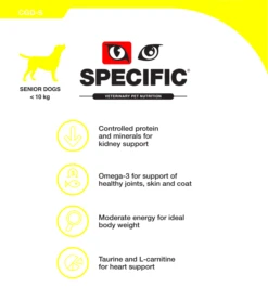 Dechra SPECIFIC Senior CGD-S Small Breed Dry Dog Food - 7kg -Hills || ROYAL CANIN Sales Dechra Canine Specific Cgd Senior Small Dog Food 7 5Kg vetshop 2