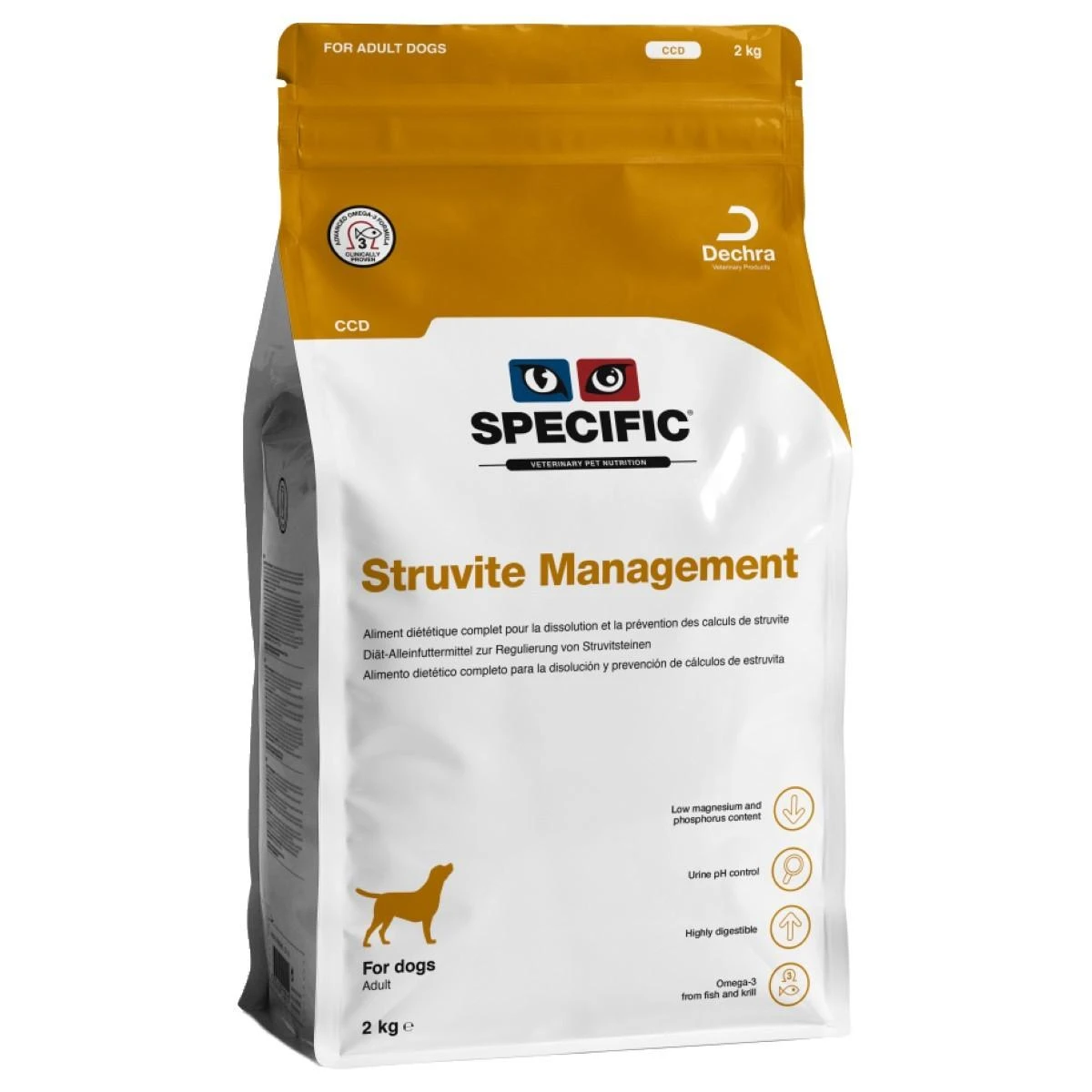 Dechra SPECIFIC CCD Struvite Management Dry Dog Food - 12kg 3 Dechra SPECIFIC CCD Struvite Management Dry Dog Food - 12kg