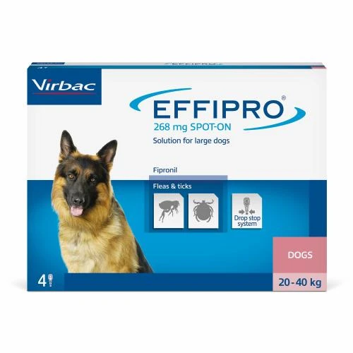 Effipro Spot On Flea & Tick Treatment For Large Dogs (20-40kg) - 4 Pack 4 Effipro Spot On Flea & Tick Treatment For Large Dogs (20-40kg) - 4 Pack - Image 2