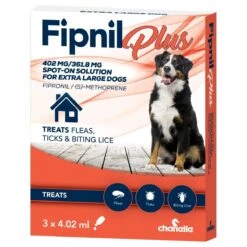 Fipnil Plus Spot-On Flea Treatment For Extra Large Dogs 40-60kg - 3 Pack