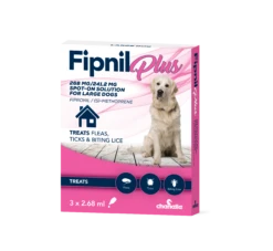 Fipnil Plus Spot-On Flea Treatment For Large Dogs 20-40kg - 3 Pack