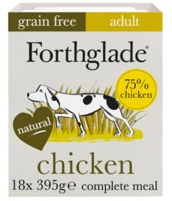Forthglade Complete Adult Chicken, Butternut Squash & Veg, Grain Free Dog Food - 18 X 395G