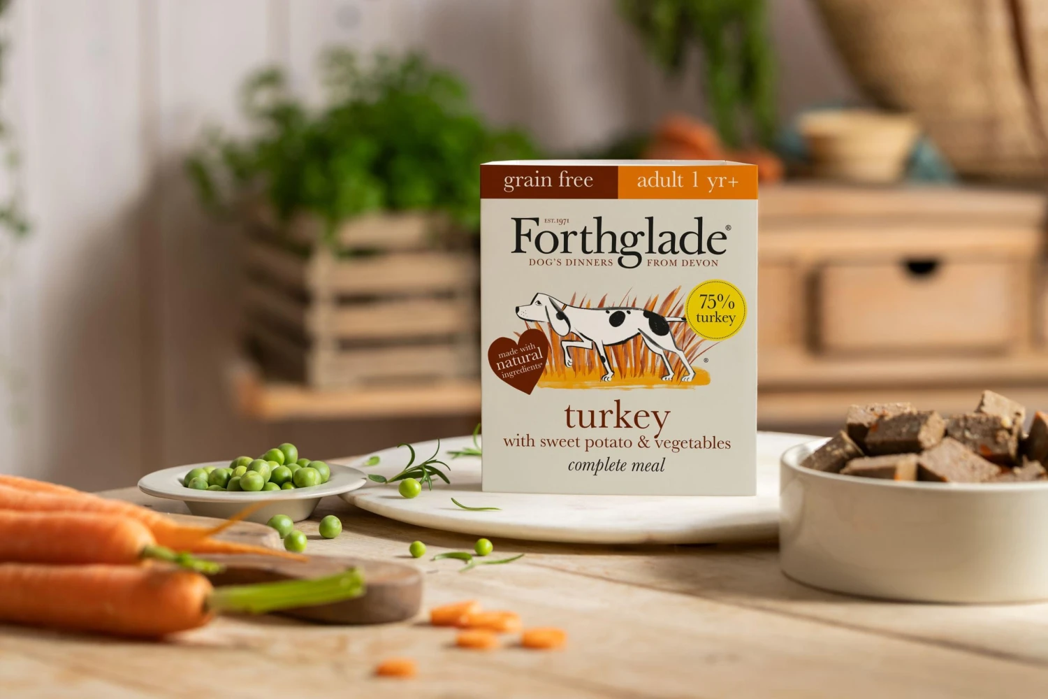 Forthglade Complete Adult Turkey & Veg, Grain Free Dog Food - 18 X 395G 7 Forthglade Complete Adult Turkey & Veg, Grain Free Dog Food - 18 X 395G - Image 5