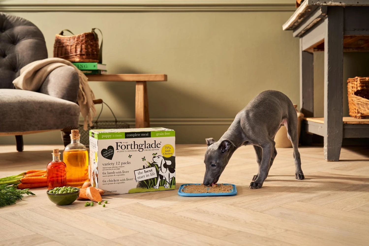 Forthglade Complete Puppy Grain Free Variety Lamb/Chicken With Liver, Sweet Potato & Veg Wet Dog Food - 12x395g 6 Forthglade Complete Puppy Grain Free Variety Lamb/Chicken With Liver, Sweet Potato & Veg Wet Dog Food - 12x395g - Image 4