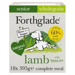 Forthglade Complete Senior Dog Whole Grain Lamb With Brown Rice & Veg Wet Dog Food - 18 X 395g