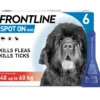 Frontline Spot On Flea & Tick Treatment X Large Dog (40+kg) - 6 Pack -Hills || ROYAL CANIN Sales Frontline Spot On Flea Drops for Extra Large Breed Dogs and Puppies 40 60kg 6Pack vetshop 1