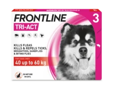 Frontline Tri-Act Flea & Tick Treatment For Extra Large Dogs (40-60kg) - 3 Pack