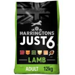 Harringtons Just 6 Lamb & Veg Dry Dog Food - 12kg