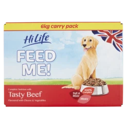 HiLife Feed Me! Beef & Cheese Semi Moist Dog Food - 6kg