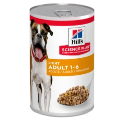 Hills Hill's Science Plan Light Adult Dog Food With Chicken Cans - 12x370g