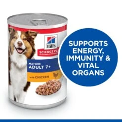 Hills Hill's Science Plan Mature Adult 7+ Chicken Wet Dog Food Cans - 12 X 370g -Hills || ROYAL CANIN Sales Hills Science Plan Canine Mature Adult 7 Savoury Chicken Cans 12 x 370g vetshop 5