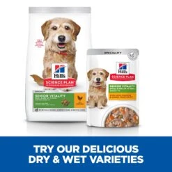 Hills Hill's Science Plan Senior Vitality Mature Adult Small & Mini Dog Stew With Chicken & Vegetables - 12x80g -Hills || ROYAL CANIN Sales Hills Science Plan Senior Vitality Mature Adult Small Mini Dog Stew with Chicken Vegetables 12x80g vetshop 4