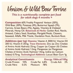 Lily's Kitchen Grain Free Venison & Wild Boar Terrine Dog Food Tins - 6 X 400g -Hills || ROYAL CANIN Sales Lilys Kitchen Grain free Venison and Wild Rabbit Terrine Dog Food Tins 6x400g vetshop 3