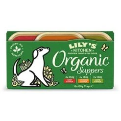 Lily's Kitchen Organic Dinners Wet Dog Food Trays - 10x150g