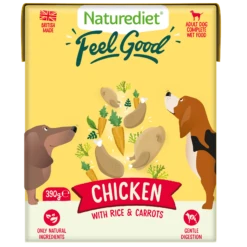 Naturediet Feel Good Chicken Dog Food - 18 X 390g