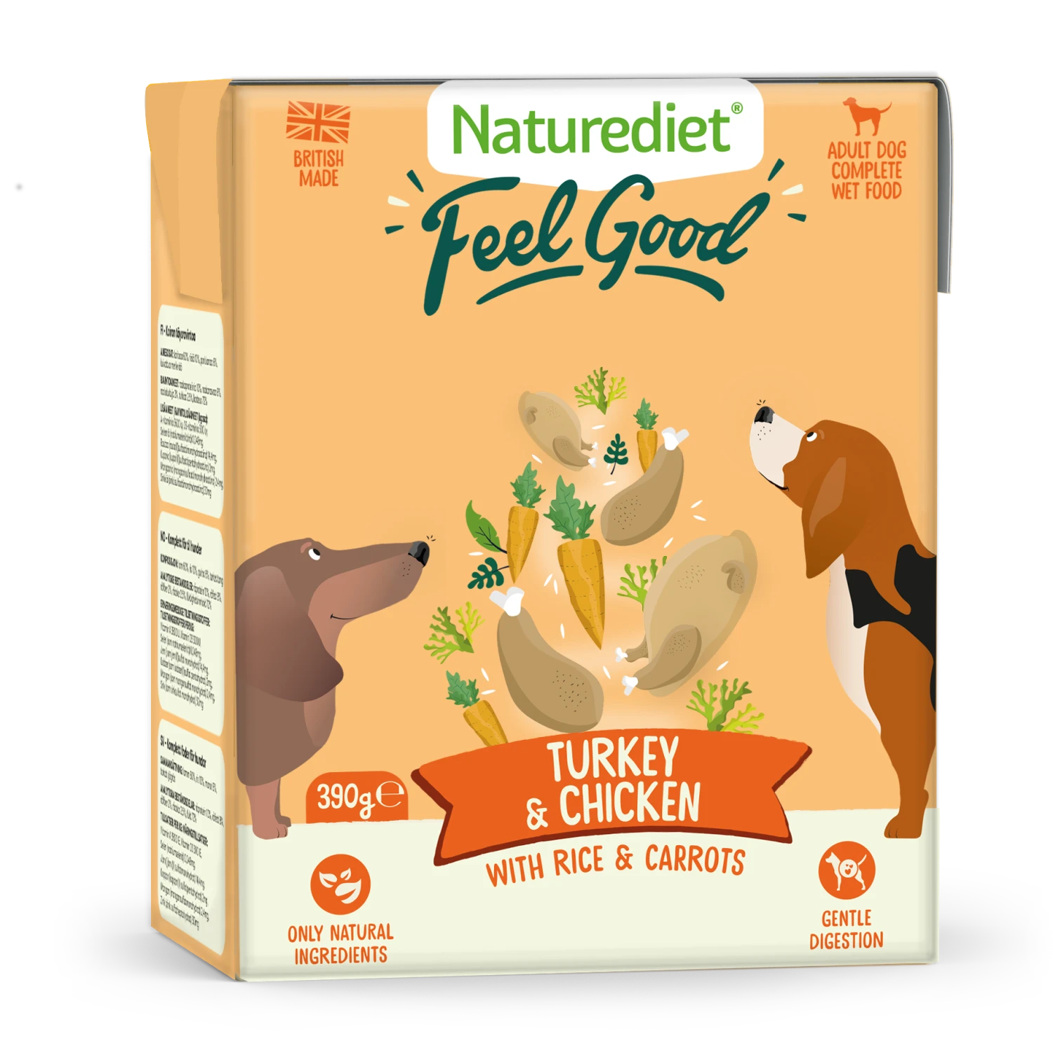 Naturediet Feel Good Turkey & Chicken Dog Food - 18 X 390g 5 Naturediet Feel Good Turkey & Chicken Dog Food - 18 X 390g - Image 3