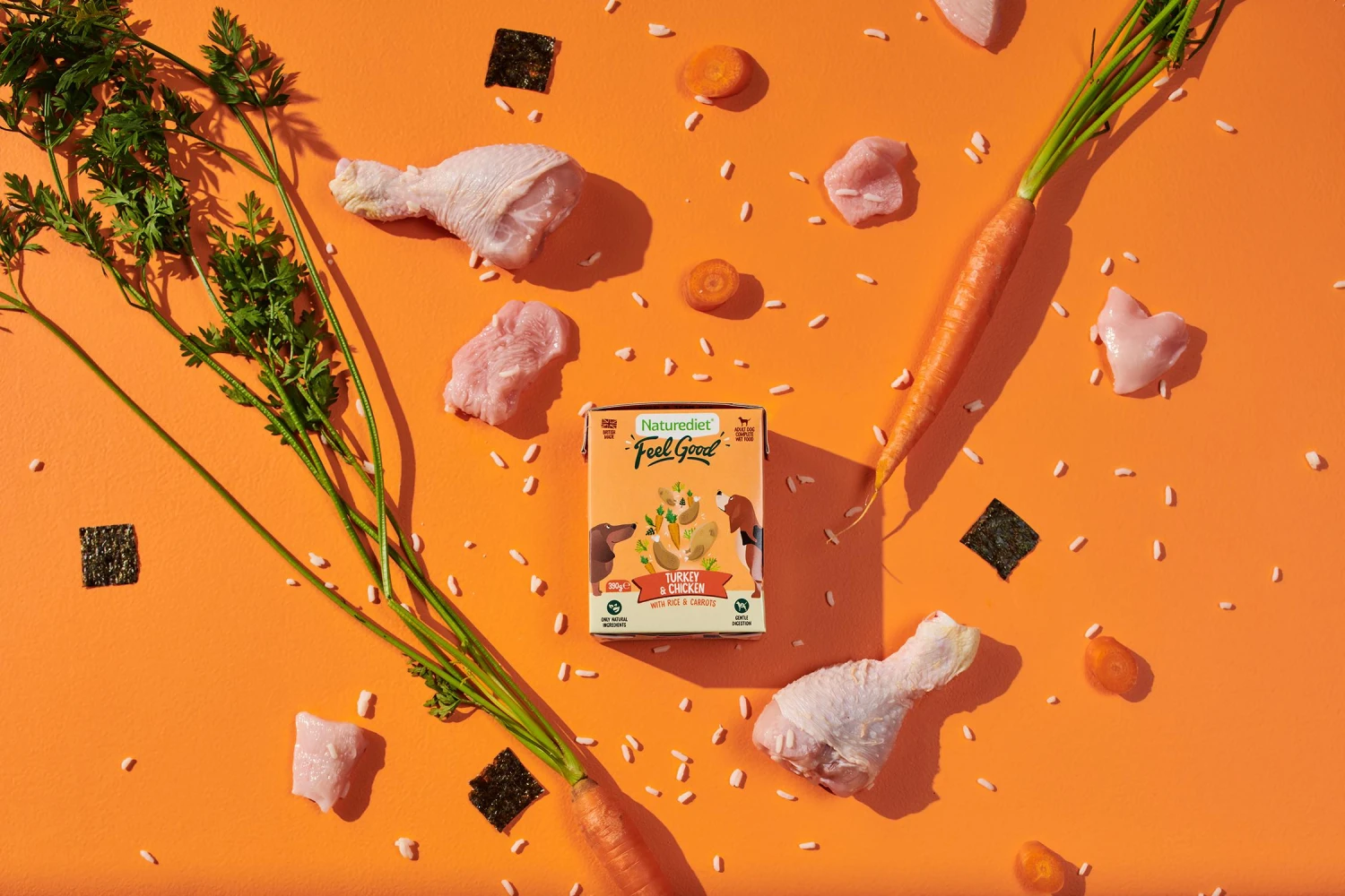 Naturediet Feel Good Turkey & Chicken Dog Food - 18 X 390g 8 Naturediet Feel Good Turkey & Chicken Dog Food - 18 X 390g - Image 6