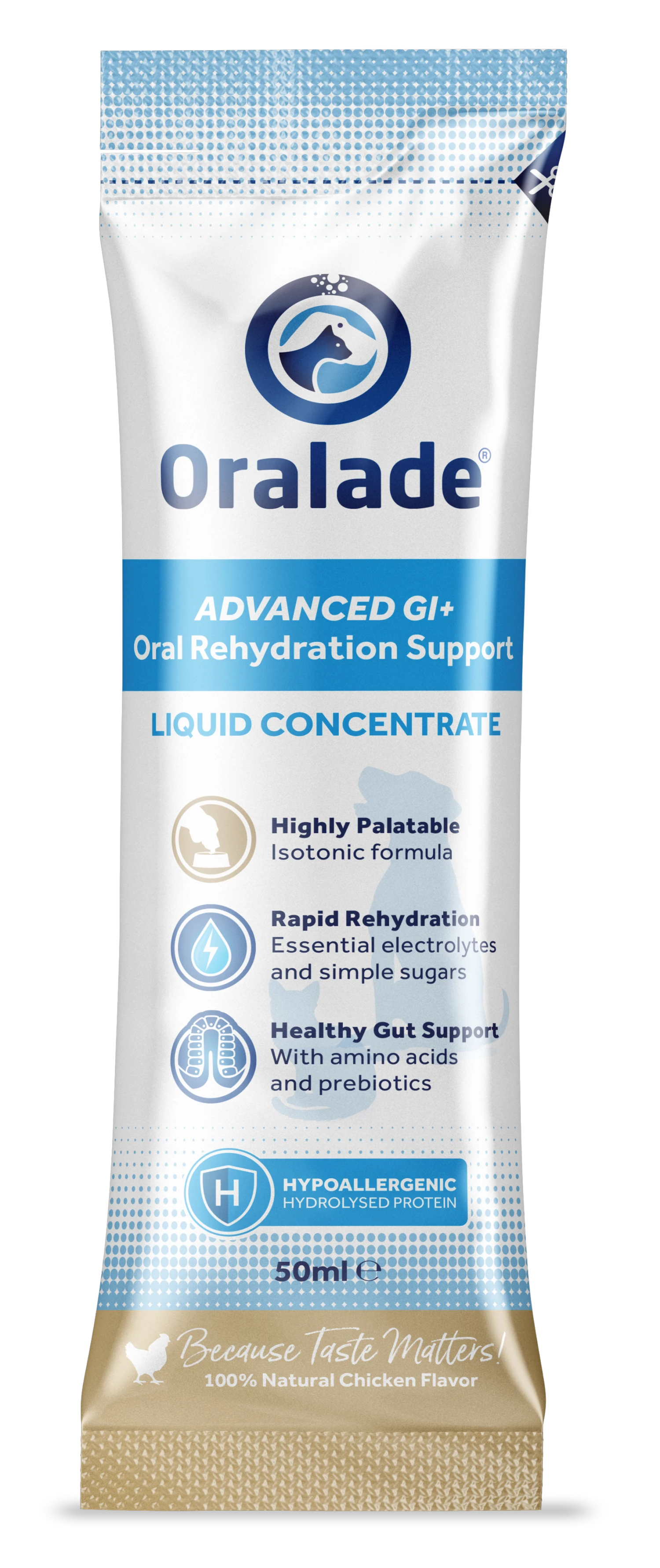 Oralade GI Oral Rehydration Support Liquid Concentrate Sachets For Cats & Dogs - 6 X 50ml 3 Oralade GI Oral Rehydration Support Liquid Concentrate Sachets For Cats & Dogs - 6 X 50ml
