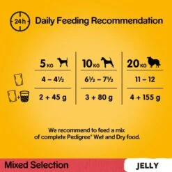 Pedigree Adult Mixed Selection In Jelly Wet Dog Food Pouches - 80 X 100g -Hills || ROYAL CANIN Sales Pedigree Adult Mixed Selection in Jelly Wet Dog Food Pouches 80 x 100g vetshop 5