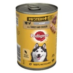 Pedigree Protein Plus Dog Tin With Turkey & Chicken In Loaf - 400g X 12 12 Pedigree Protein Plus Dog Tin With Turkey & Chicken In Loaf - 400g X 12 -Hills || ROYAL CANIN Sales Pedigree Protein Plus Dog Can With Turkey Chicken In Loaf 400g vetshop 3