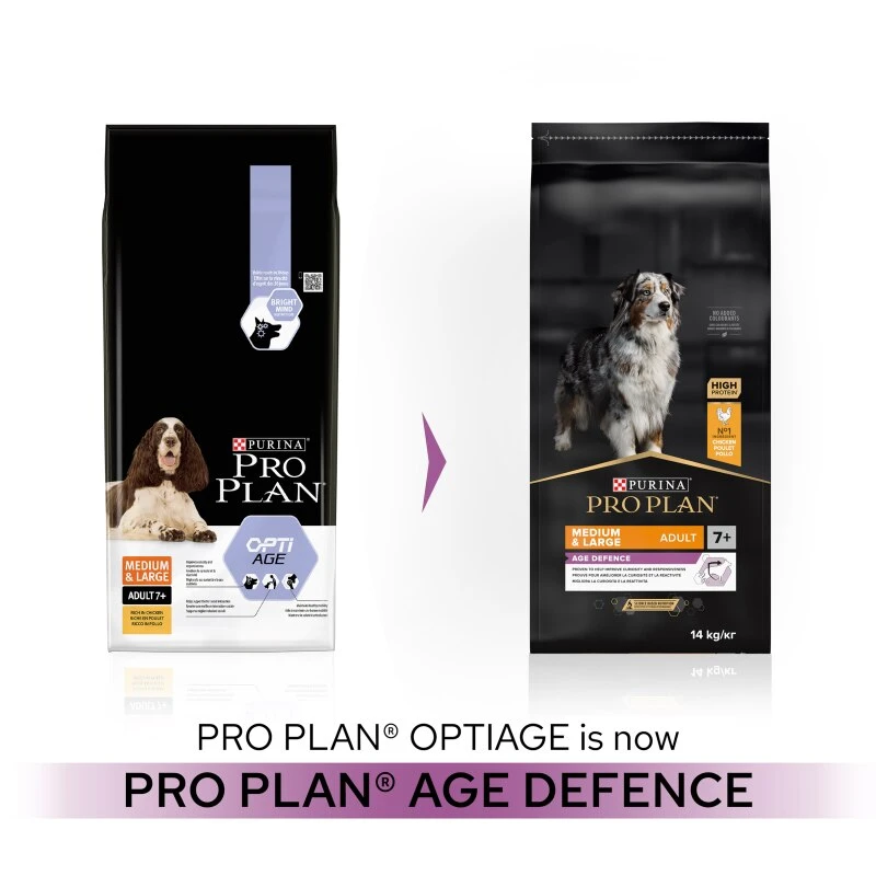 PRO PLAN Medium & Large Adult Senior Dry Dog Food Age Defence 7+ Rich In Chicken - 3kg 4 PRO PLAN Medium & Large Adult Senior Dry Dog Food Age Defence 7+ Rich In Chicken - 3kg - Image 2