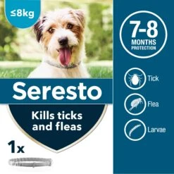 Seresto Flea & Tick Control Collar For Small Dogs 8kg Or Under