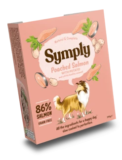 Symply Adult Salmon & Potato Wet Dog Food Trays - 7 X 395g