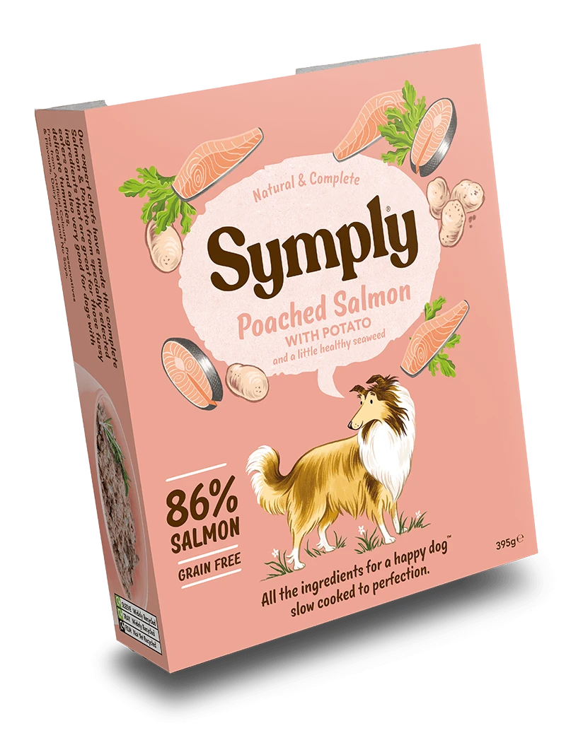 Symply Adult Salmon & Potato Wet Dog Food Trays - 7 X 395g 3 Symply Adult Salmon & Potato Wet Dog Food Trays - 7 X 395g
