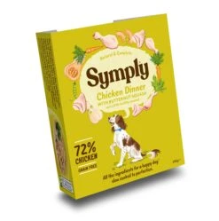 Symply Chicken Dinner Grain Free Wet Dog Food Trays - 7 X 395g