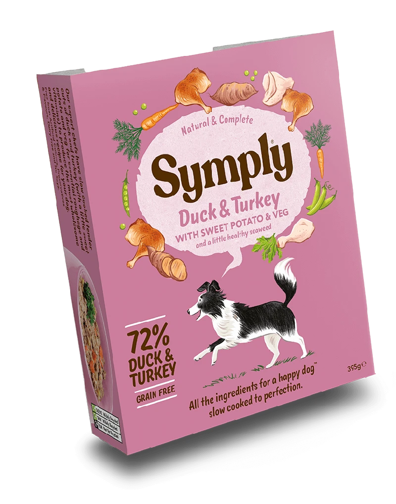 Symply Turkey, Duck & Potato Wet Dog Food Trays - 7 X 395g 3 Symply Turkey, Duck & Potato Wet Dog Food Trays - 7 X 395g