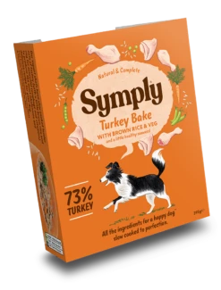 Symply Turkey And Rice Wet Dog Food Trays - 7 X 395g