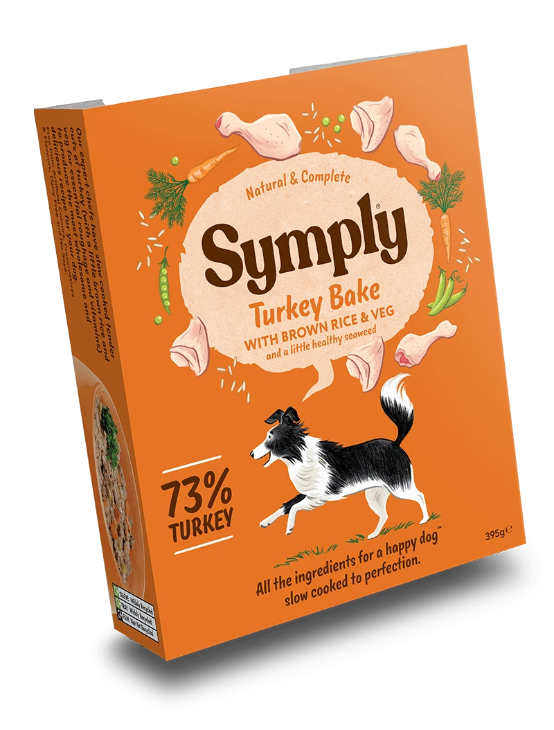 Symply Turkey And Rice Wet Dog Food Trays - 7 X 395g 3 Symply Turkey And Rice Wet Dog Food Trays - 7 X 395g