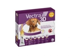 Vectra 3D Spot On Flea Treatment For Extra Small Dogs (1.5-4kg) - 3 Pack