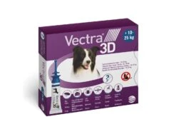 Vectra 3D Spot On Flea Treatment For Medium Dogs (10-25kg) - 3 Pack