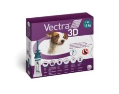 Vectra 3D Spot On Flea Treatment For Small Dogs (4-10kg) - 3 Pack